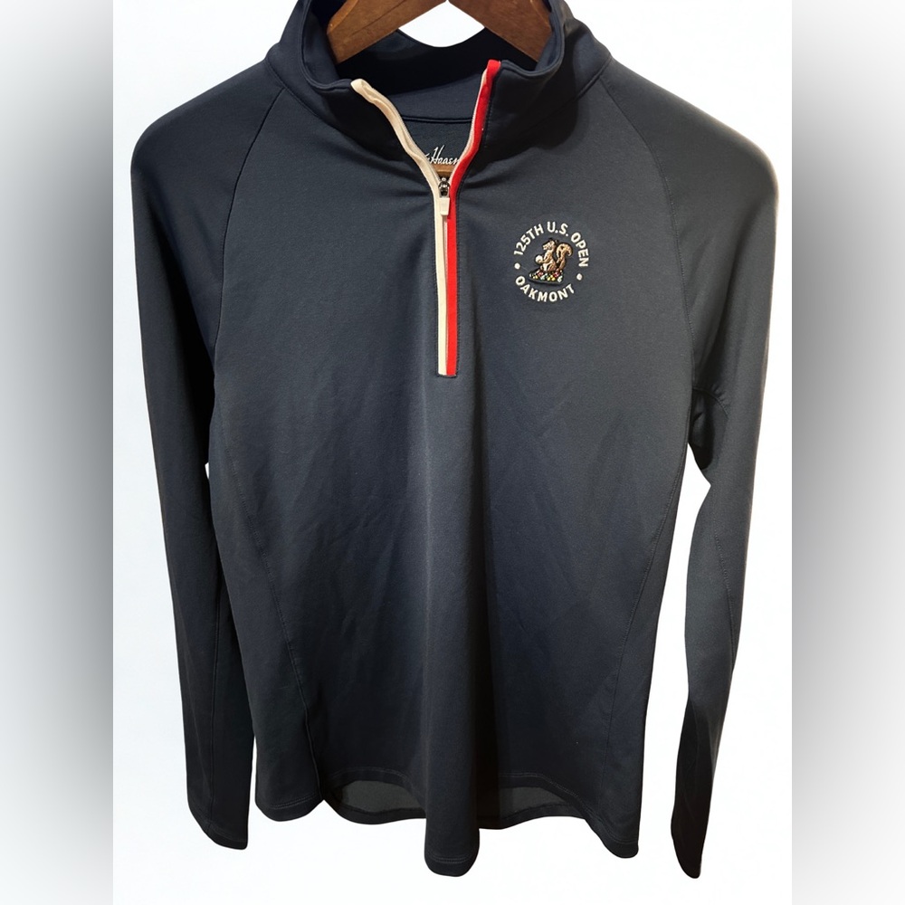 Walter Hagen Women's XL 125th U.S. Open Oakmont 1/4 Zip Navy Golf Pullover NWT